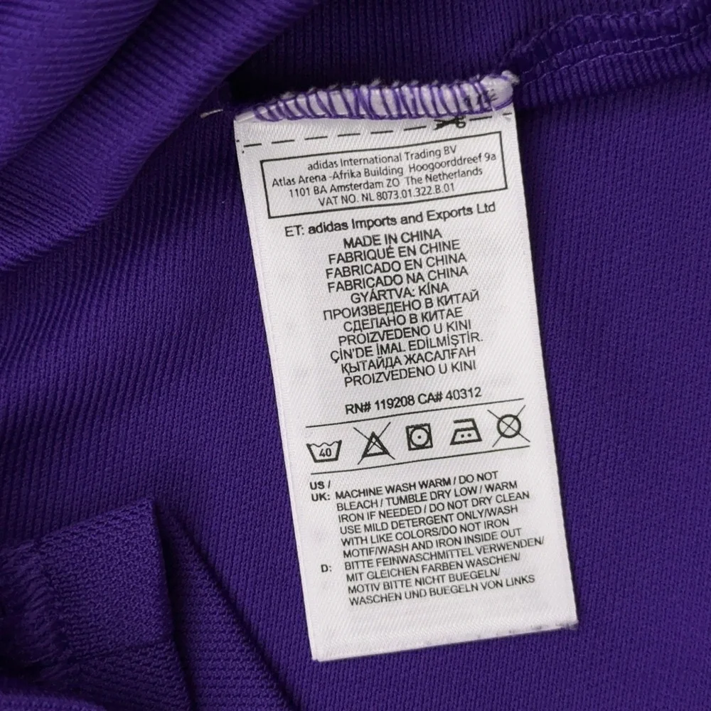 Adidas Orlando City SC Polo Shirt Men's XL Purple Climalite Stretch Soccer MLS